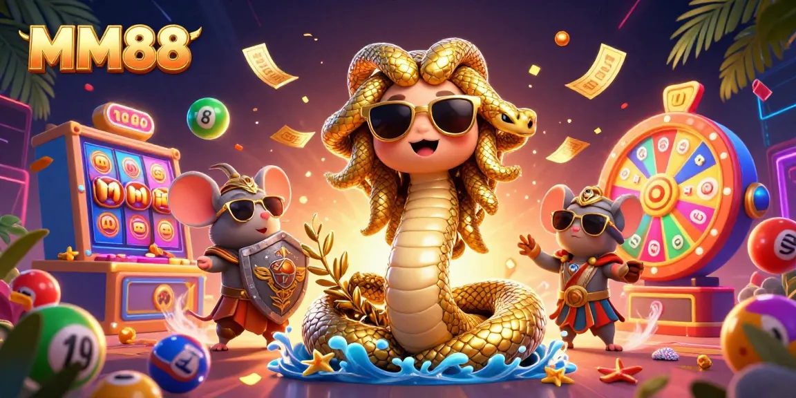 Experience exciting MM88 slots with colorful lottery balls and dynamic characters.