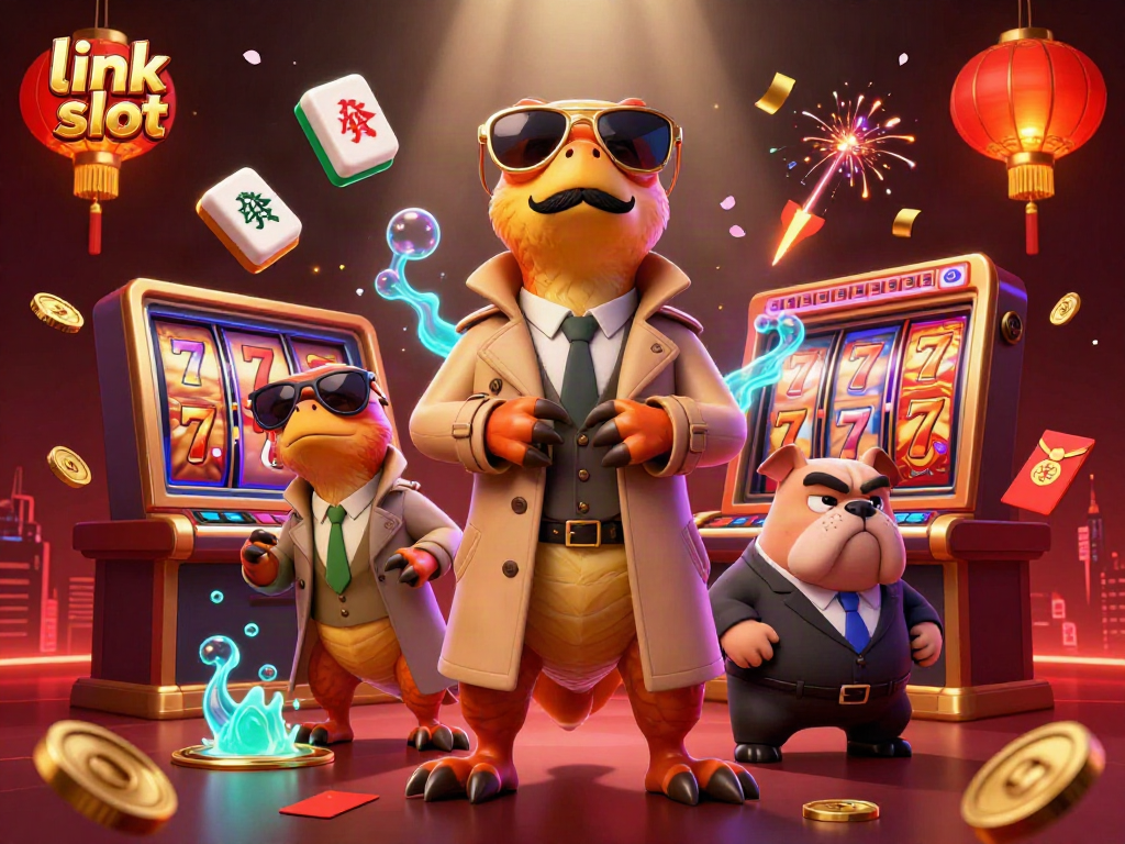 Engage in link slot adventures with three raptors in a trench coat trying to sneak into a VIP lounge.