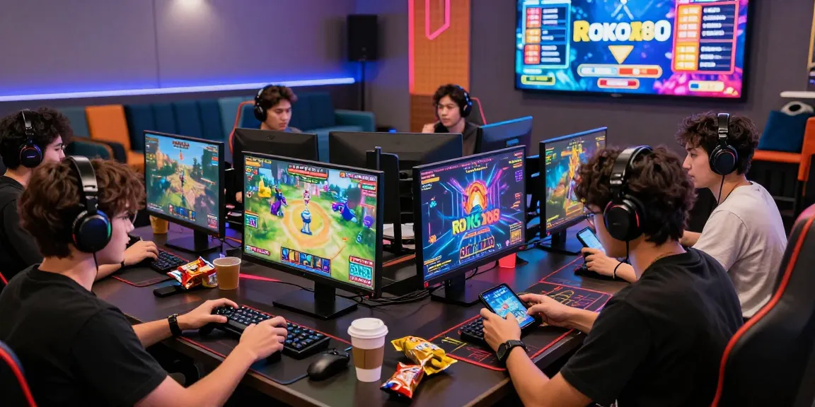 Exciting online gaming environment showcasing rokok 88 games with diverse players in action, vibrant graphics, and engaging atmosphere.