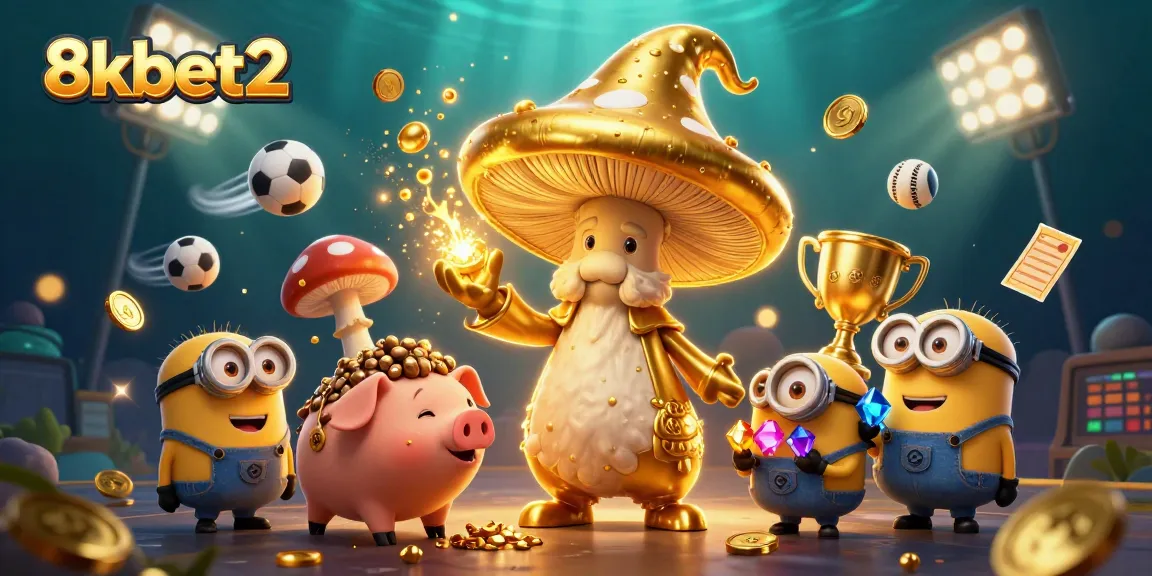 Engage in 8kbet2's vibrant world of fantasy sports betting with magical characters and golden treasures.
