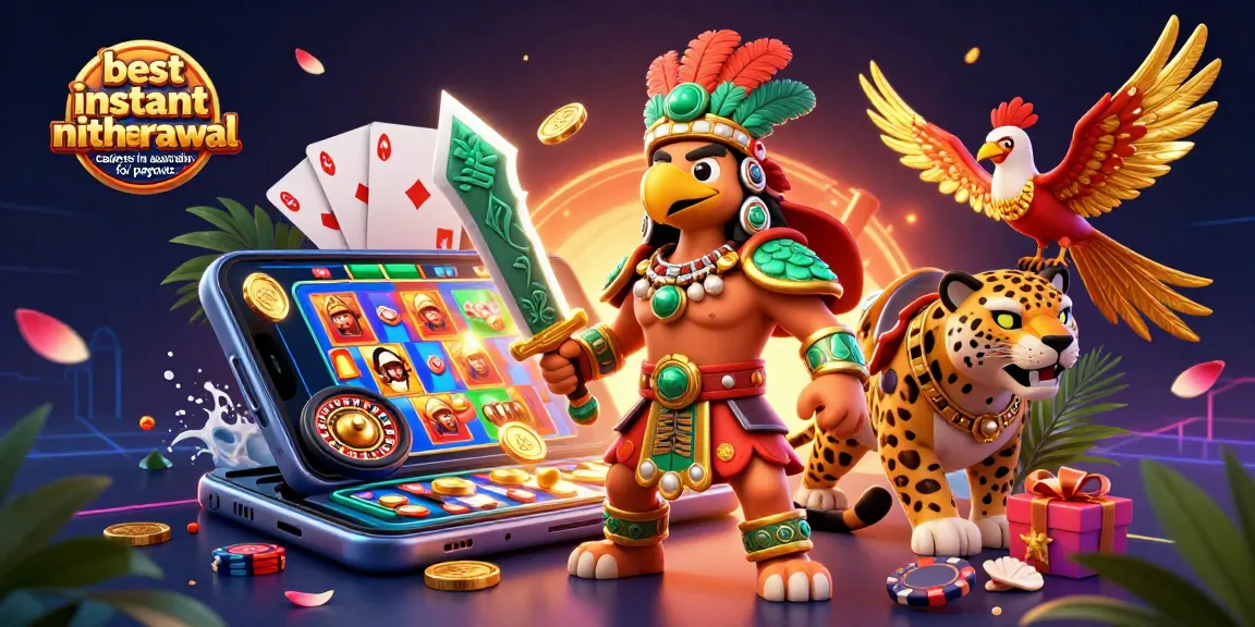 Experience the excitement at the best instant withdrawal casinos in australia for payouts with vibrant 3D characters and casino elements.